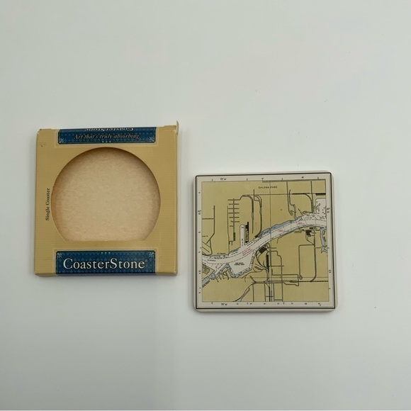 2005 CoasterStone Gelena Park Texas 4 1/2” Square Absorbent Stone  NIB - Picture 2 of 3